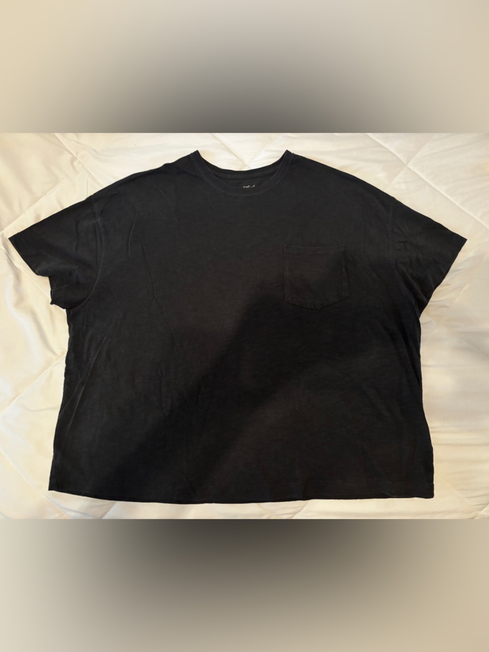 Universal Thread, Women’s Black Crew Neck Boxy T-Shirt, short sleeve, XXL